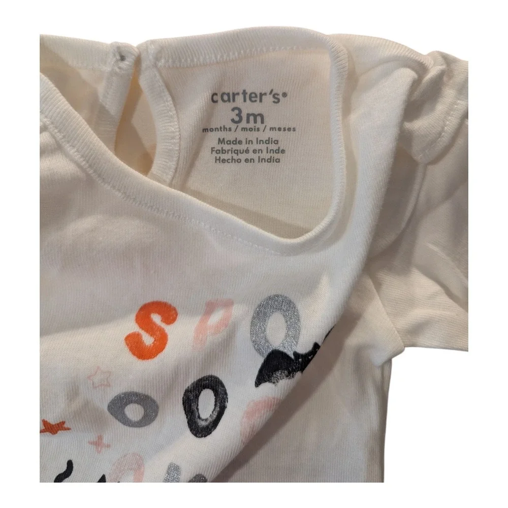 BBC-1 Carter's Toddler Halloween Spooky Cute Bodysuit‎ - 3m (Missing Pants)